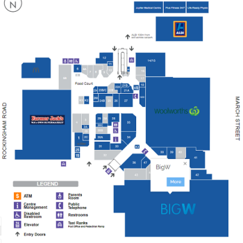 Plan of Phoenix Shopping Centre