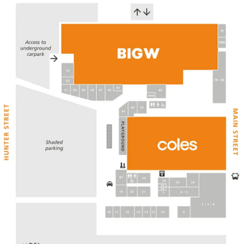 Plan of Pialba Place Shopping Centre