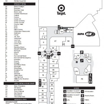 Plan of Port Central Shopping Centre
