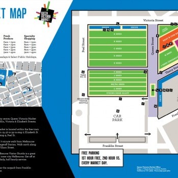 Plan of Queen Victoria Market