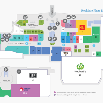 Plan of Rockdale Plaza