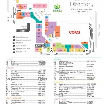 Plan of Rose City Shopping World