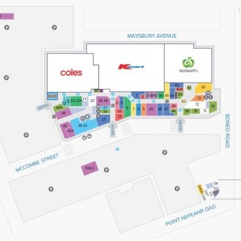 Plan of Rosebud Plaza