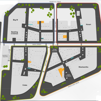 Plan of Rouse Hill Town Centre