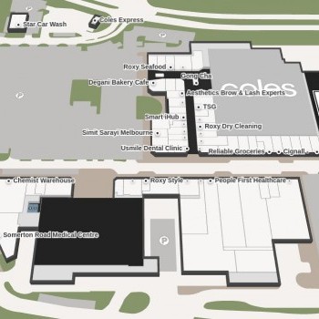 Plan of Roxburgh Park Shopping Centre