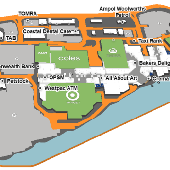 Plan of Runaway Bay Shopping Centre