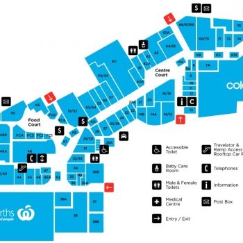 Plan of Seven Hills Plaza Shopping Centre