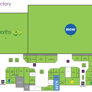 Plan of Shepparton Marketplace