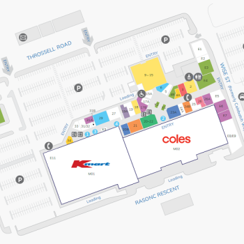 Plan of South Hedland Shopping Centre