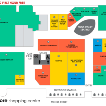 Plan of South Shore Shopping Centre