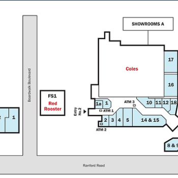 Plan of Southern River Shopping Centre