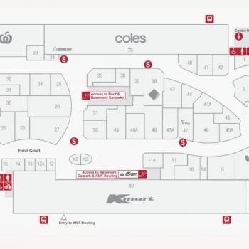 Plan of Southgate Shopping Centre