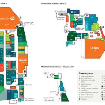 Plan of St Ives Shopping Village