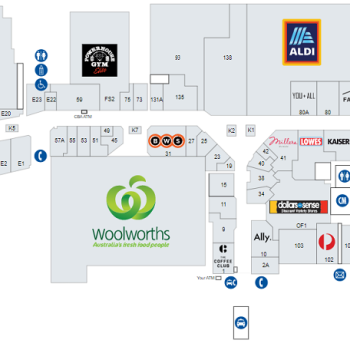 Plan of Stafford City Shopping Centre