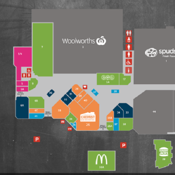 Plan of Stirlings Central Shopping Centre