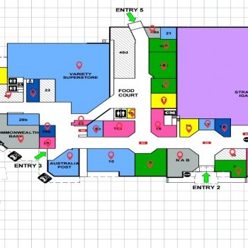 Plan of Strath Village Shopping Centre