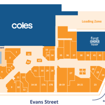 Plan of Sunbury Square Shopping Centre