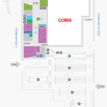 Plan of Sydney Street Markets