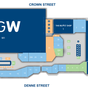 Plan of Tamworth Shopping World