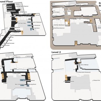 Plan of The Galeries Victoria