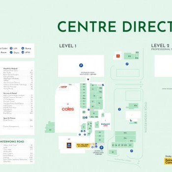 Plan of The Gap Village Shopping Centre