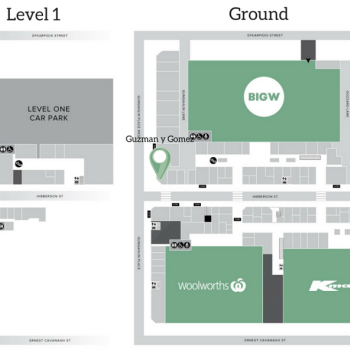 Plan of The Gungahlin Marketplace