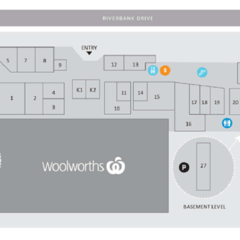 Plan of The Ponds Shopping Centre