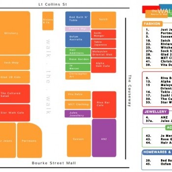 Plan of The Walk Arcade