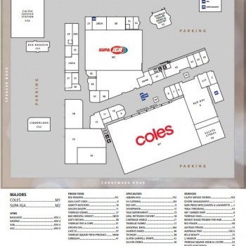 Plan of Thornlie Square Shopping Centre