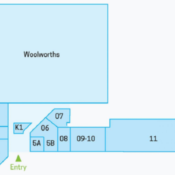 Plan of Tura Beach Shopping Centre