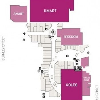 Plan of Victoria Gardens Shopping Centre