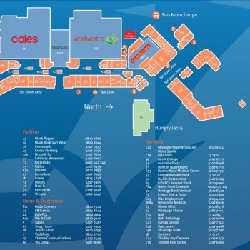 Plan of Victoria Point Shopping Centre