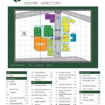 Plan of Vincentia Shopping Village