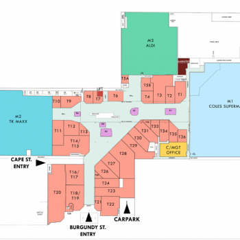 Plan of Warringal Shopping Centre