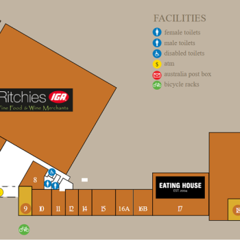 Plan of Wellington Village Shopping Centre