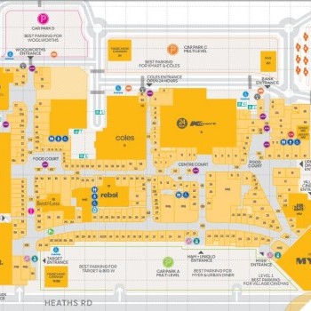 Plan of Pacific Werribee Plaza