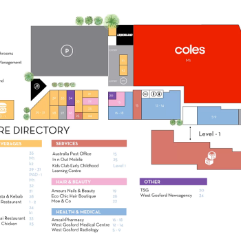 Plan of West Gosford Village