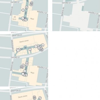 Plan of Westfield Bondi Junction