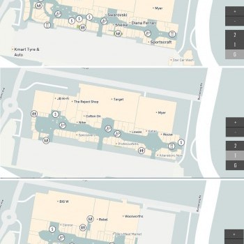 Plan of Westfield Eastgardens