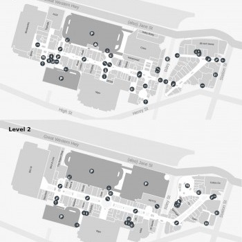 Plan of Westfield Penrith