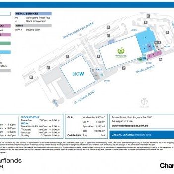 Plan of Wharflands Plaza