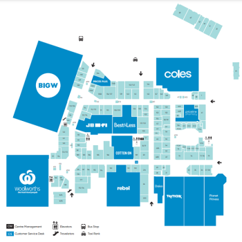 Plan of Willows Shopping Centre