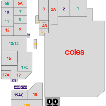 Plan of Woodcroft Shopping Village