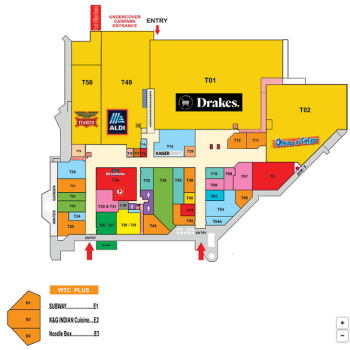 Plan of Woodcroft Town Centre