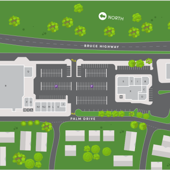 Plan of Woodlands Village Shopping Centre